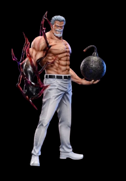 Statue in Resina 3D-Monkey D. Garp