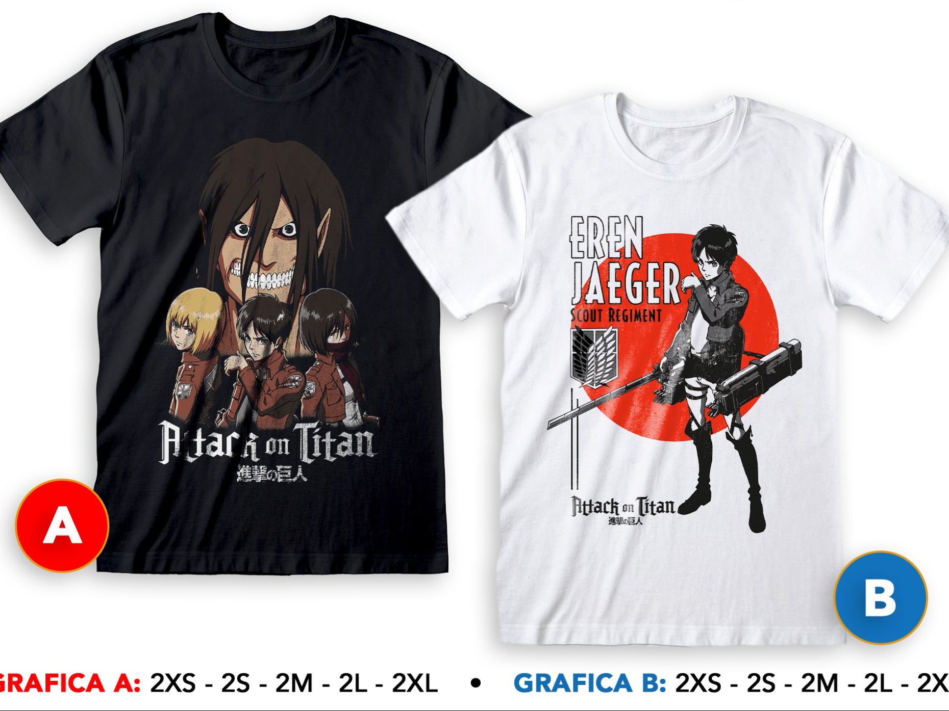 T-SHIRT - SABOR - ATTACK ON TITAN - EREN GIGANTE