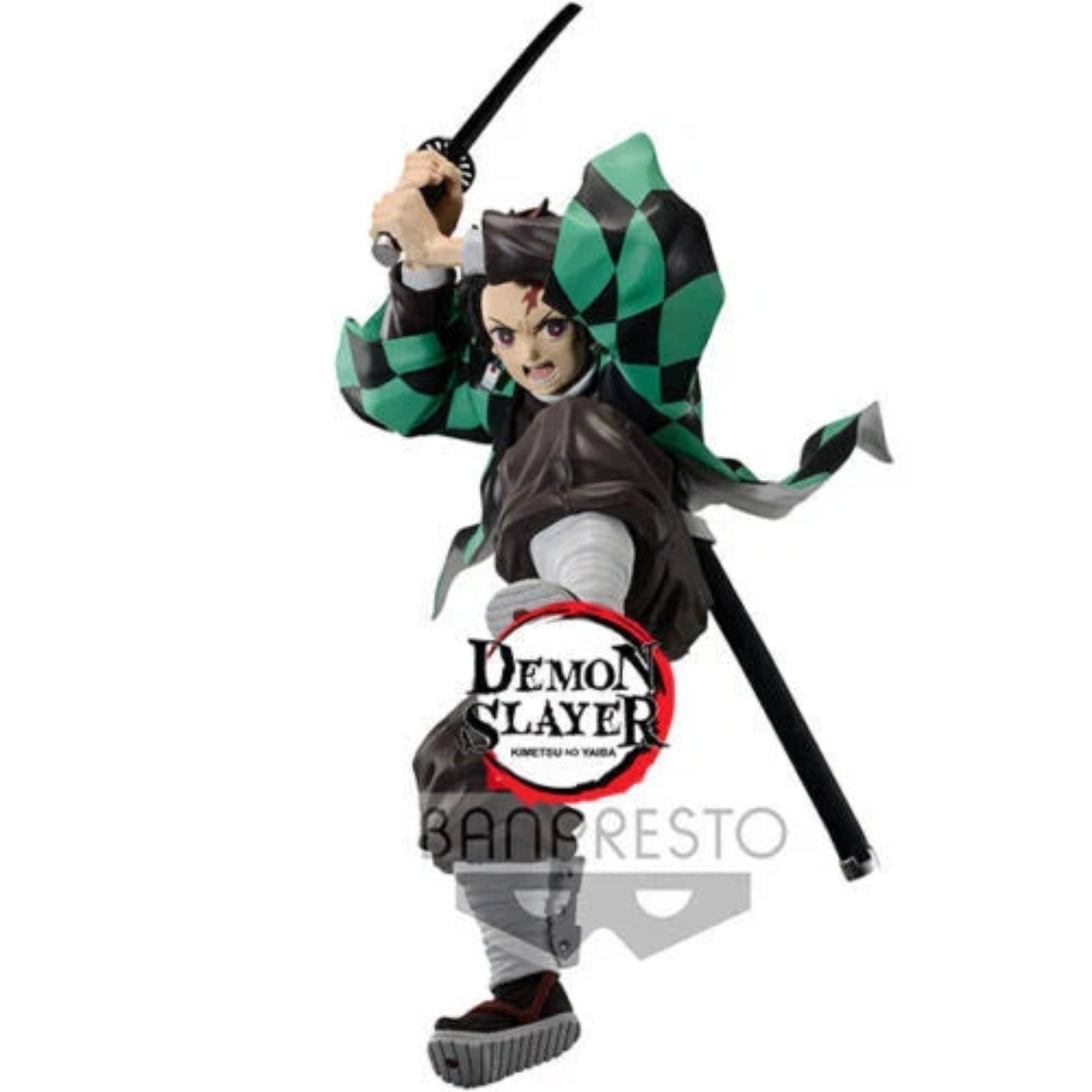 Action Figure-DEMON SLAYER- TANJIRO KAMADO VERSIONE 2 MAXIMATIC- BANPRESTO
