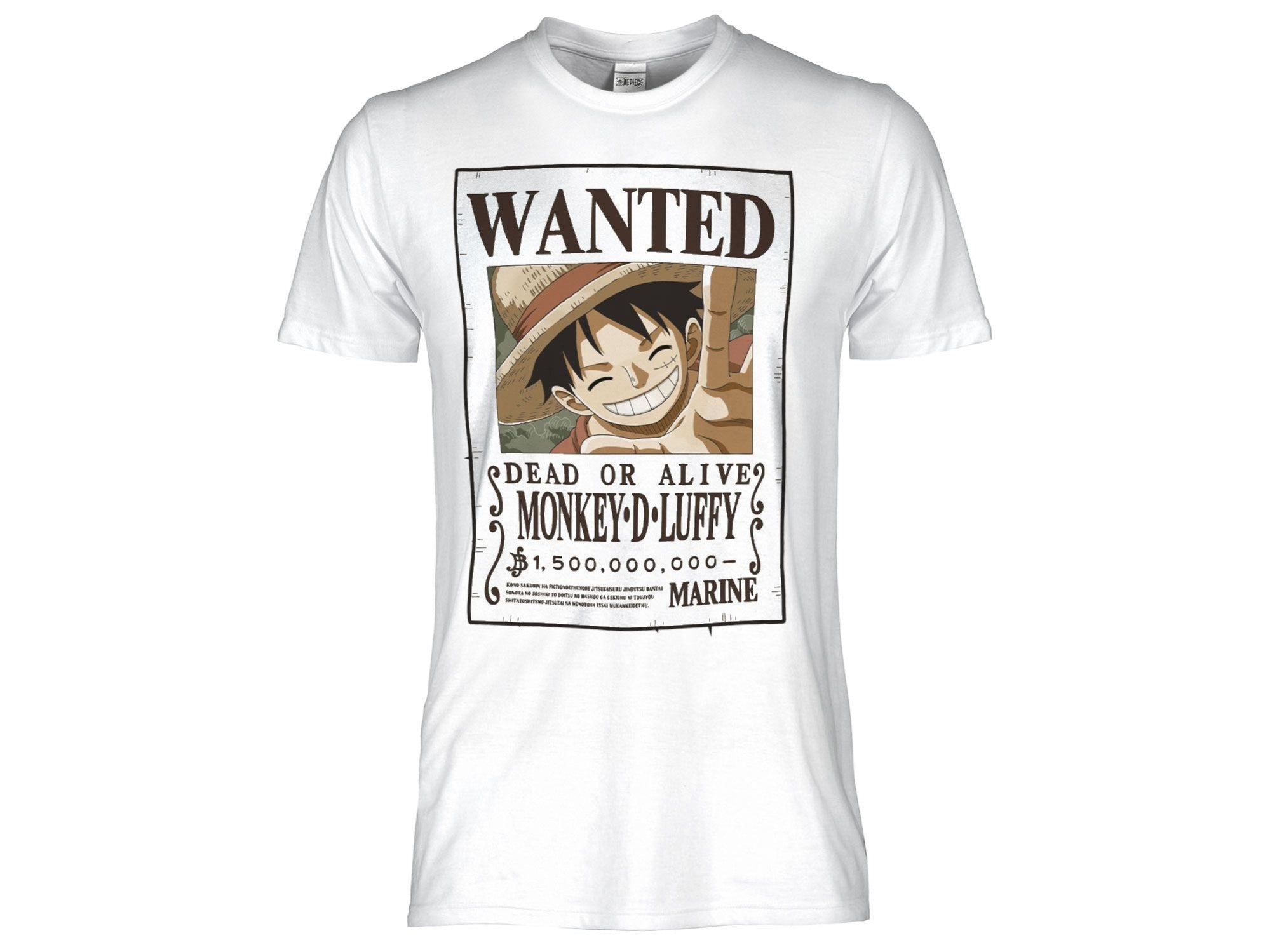 T-SHIRT - SABOR - ONE PIECE - LUFFY BIANCA