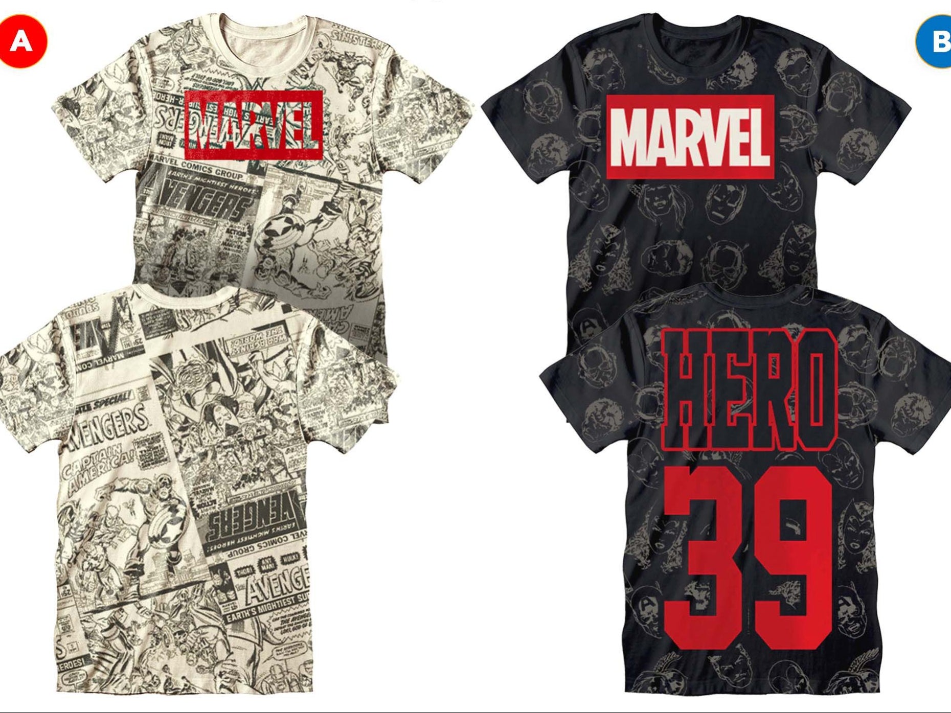 T-SHIRT - MARVEL COMICS - MARVEL BIANCA
