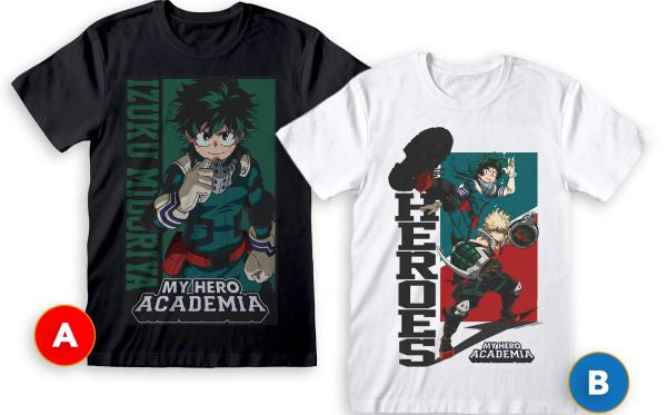 T-SHIRT- SABOR - MHA - MIDORIA MAGLIA NERA