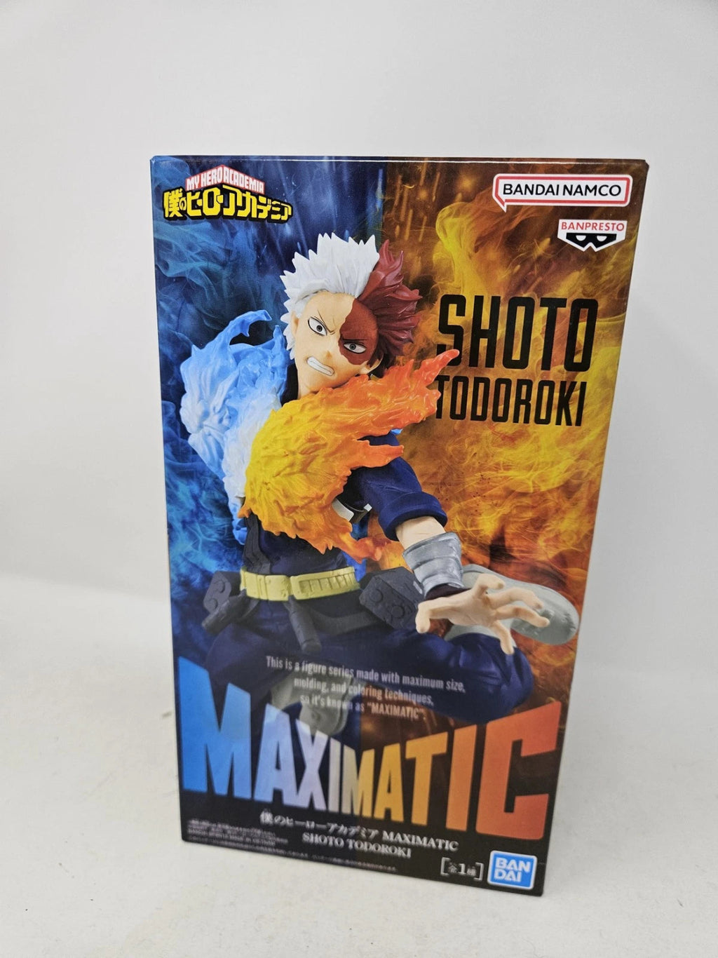 Action Figure-My Hero Academia Shoto Todoroki Maximatic Banpresto Bandai Japan